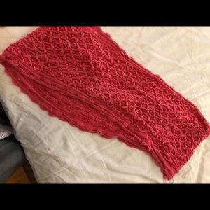 Pink infinity scarf